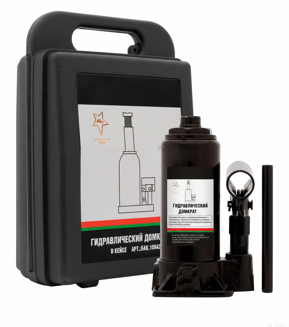 Домкрат в кейсе гидравлический бутылочный 8 т
