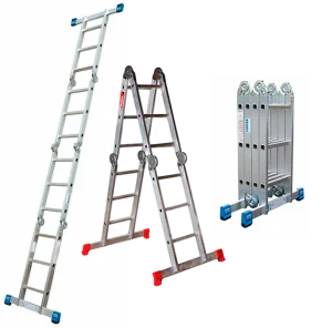Лестница-трансформер 100 кг, 2.97 м, 2x2+2x3 ст. (сер. - 4023)